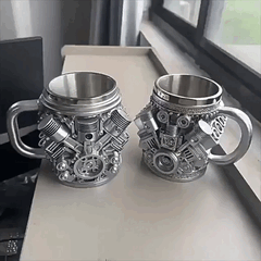 Дизайнерская кружка в форме свечи зажигания / двигатель V8 / V6