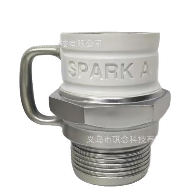 Дизайнерская кружка в форме свечи зажигания / двигатель V8 / V6