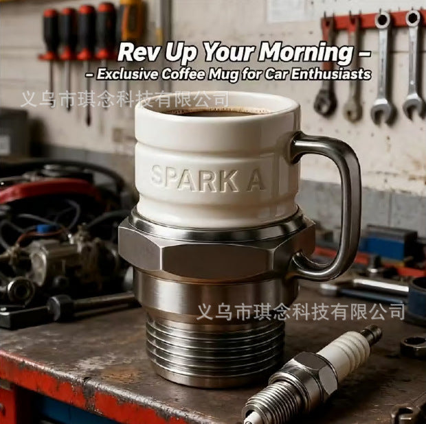 Дизайнерская кружка в форме свечи зажигания / двигатель V8 / V6