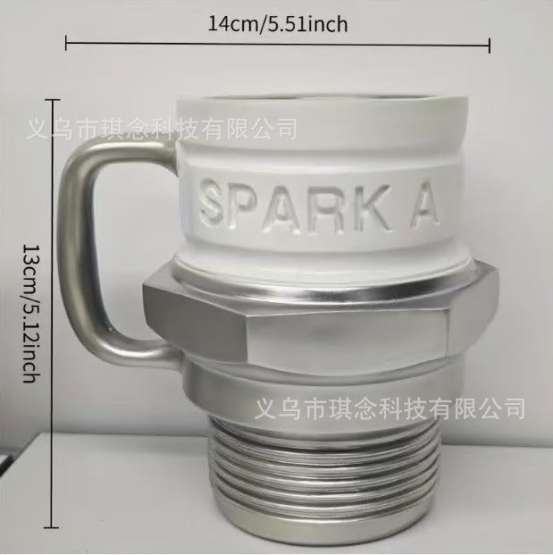 Дизайнерская кружка в форме свечи зажигания / двигатель V8 / V6