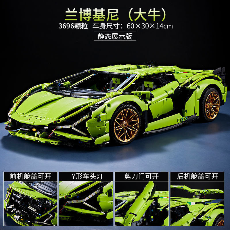 Конструктор-суперкар Lamborghini / Bugatti/ Range Rover — серия Technic, 2500+ деталей