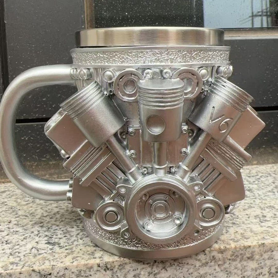 Дизайнерская кружка в форме свечи зажигания / двигатель V8 / V6