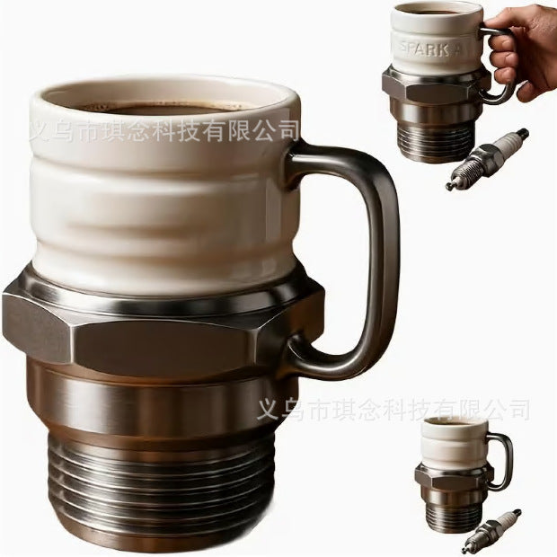 Дизайнерская кружка в форме свечи зажигания / двигатель V8 / V6